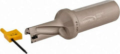 Hertel - 1-1/4" Max Drill Depth, 2xD, 5/8" Diam, Indexable Insert Drill - 2 Inserts, 1" Shank Diam, Straight Shank - Apex Tool & Supply