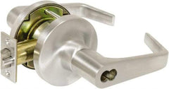 Falcon - Storeroom Lever Lockset - 2-3/4" Back Set, Steel, Brushed Chrome Finish - Apex Tool & Supply