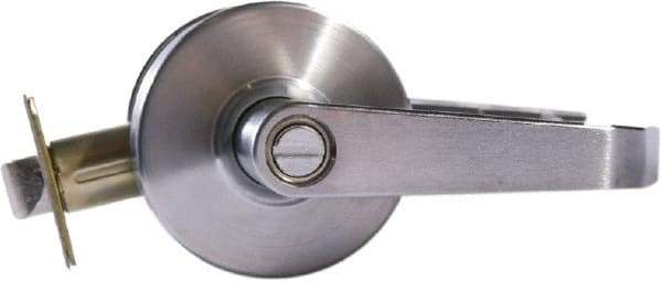 Arrow Lock - Entry Lever Lockset - 2-3/4" Back Set, Steel, Brushed Chrome Finish - Apex Tool & Supply
