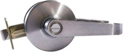 Arrow Lock - Entry Lever Lockset - 2-3/4" Back Set, Steel, Brushed Chrome Finish - Apex Tool & Supply