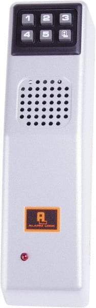 Alarm Lock - Combination Entry Lever Lockset - 2-3/8" Back Set, Steel, Silver Finish - Apex Tool & Supply