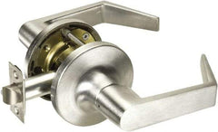 Yale - Privacy Lever Lockset - 2-3/4" Back Set, Steel, Brushed Chrome Finish - Apex Tool & Supply