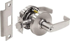 Sargent - Classroom Lever Lockset - 2-3/4" Back Set, Steel, Brushed Chrome Finish - Apex Tool & Supply