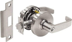Sargent - Storeroom Lever Lockset - 2-3/4" Back Set, Steel, Brushed Chrome Finish - Apex Tool & Supply