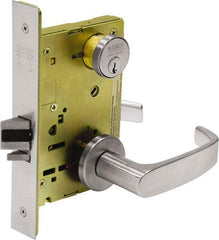 Sargent - Classroom Lever Lockset - 2-3/4" Back Set, Steel, Brushed Chrome Finish - Apex Tool & Supply