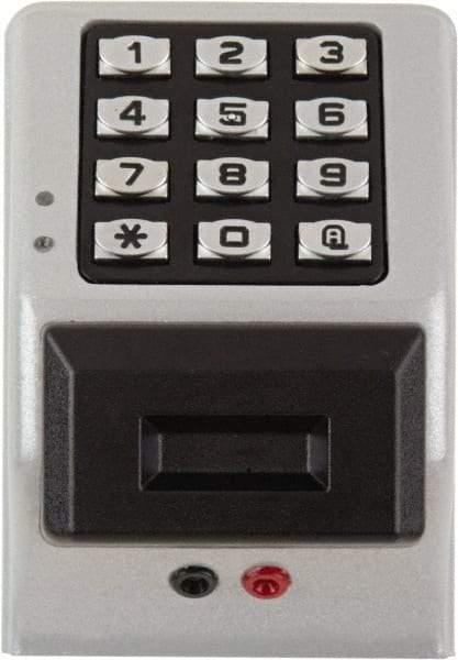 Alarm Lock - Combination Entry Lever Lockset - 2-3/4" Back Set, Steel, Silver Finish - Apex Tool & Supply