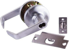 Arrow Lock - Storeroom Lever Lockset - 2-3/4" Back Set, Steel, Brushed Chrome Finish - Apex Tool & Supply