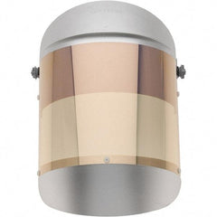 Oberon - Face Shield & Headgear Set - SPLIT COBALT BLUE/GOLD HEAT REFLECTIVE FACESHLD - Apex Tool & Supply