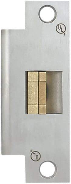 Securitron - 4.88" Long x 1-1/2" Wide, Stainless Steel Finish, Electric Door Strike - 24 VDC, Corded Power, Zinc Alloy - Apex Tool & Supply