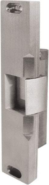Hes - 13.38" Long x 3/4" Wide, Satin Stainless Steel Finish, Electric Door Strike - 12/24 VDC, Corded Power, Zinc Alloy - Apex Tool & Supply
