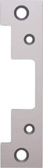 Hes - 4.88" Long x 1.06" Wide, Satin Stainless Steel Finish, Electric Door Strike Faceplate - 1, Electric Power, Zinc Alloy - Apex Tool & Supply