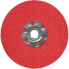 VSM - 5" Diam 7/8" Hole 36 Grit Fiber Disc - Very Coarse Grade, Ceramic, 12,000 Max RPM, Series XF870 - Apex Tool & Supply