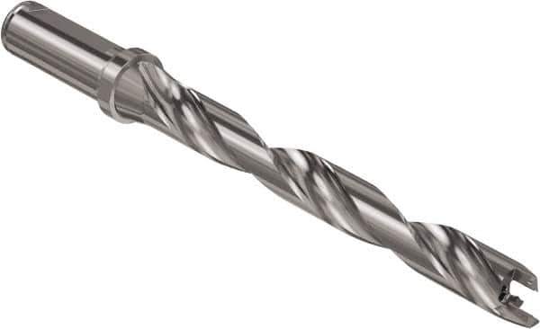 Seco - Crownloc Plus Series, 18 Head Connection, 8xD, 20mm Shank Diam, Drill Body - 182.3mm Body to Flange Length, SD408 Toolholder, 18mm Nose Diam, 164.3mm Flute Length - Apex Tool & Supply