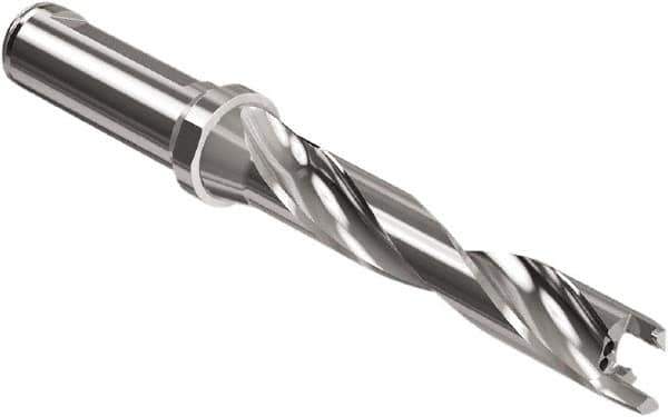 Seco - Crownloc Plus Series, 17 Head Connection, 5xD, 20mm Shank Diam, Drill Body - 118.6mm Body to Flange Length, SD405 Toolholder, 17mm Nose Diam, 4" Flute Length - Apex Tool & Supply