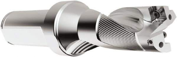 Seco - 30mm Max Drill Depth, 2xD, 15mm Diam, Indexable Insert Drill - 2 Inserts, 20mm Shank Diam, Straight Shank - Apex Tool & Supply