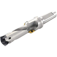 Iscar - 0.413 to 0.429" Diam, 1.06" Max Drill Depth, 5/8" Shank Diam, 3.98" OAL, Replaceable Tip Drill - 10 Seat Size, DCNT Toolholder, Series Pre-Thread - Apex Tool & Supply