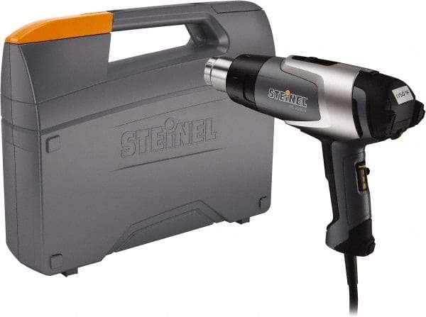 Steinel - 120 to 1,150°F Heat Setting, 4 to 13 CFM Air Flow, Heat Gun - 120 Volts, 13.3 Amps, 1,600 Watts, 6' Cord Length - Apex Tool & Supply