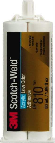 3M - 48.5 mL Cartridge Two Part Acrylic Adhesive - 10 min Working Time - Apex Tool & Supply