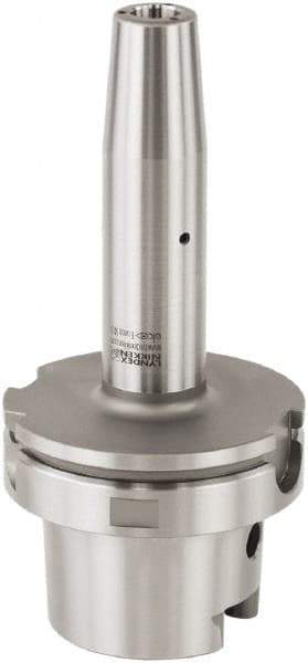 Lyndex - 0.3937" Hole Diam, HSK100A Taper Shank Shrink Fit Tool Holder & Adapter - 6.2992" Projection, 0.9449" Nose Diam, Through Coolant - Exact Industrial Supply