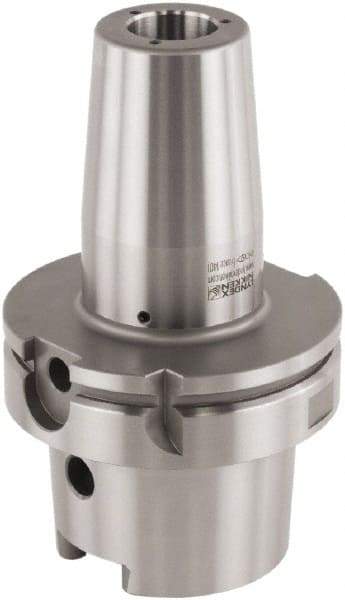 Lyndex - 0.7874" Hole Diam, HSK100A Taper Shank Shrink Fit Tool Holder & Adapter - 4.1339" Projection, 1.2992" Nose Diam, Through Coolant - Exact Industrial Supply