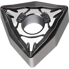 Walter - WNMG FM5 Grade WSM10S Turning Insert - TiAlN+Al2O3+(Al) Finish, 80° Trigon, 12.7mm Inscr Circle, 4.76mm Thick, 0.8mm Corner Radius - Apex Tool & Supply