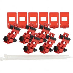 Brady - Pack of 6 Single-Pole Circuit Breaker Lockouts - Apex Tool & Supply