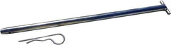 VizCon - 72" High x 6' Long x 1-1/2" Wide Barrier Connector Pin - Galvanized Finish, Silver, Use with 45032-O, 45032-W - Apex Tool & Supply