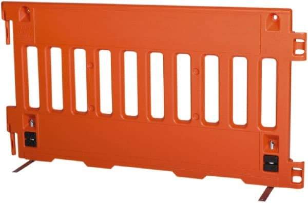 VizCon - 38" High x 6' Max Width Barrier - Polyethylene, Orange - Apex Tool & Supply