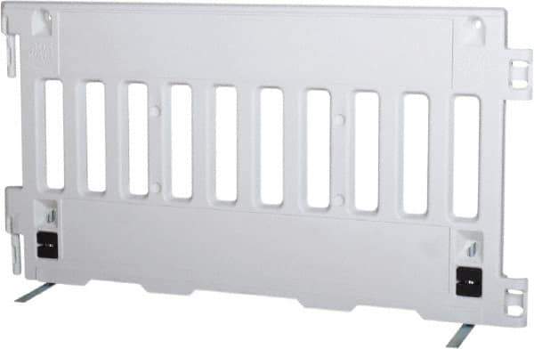 VizCon - 38" High x 6' Max Width Barrier - Polyethylene, White - Apex Tool & Supply