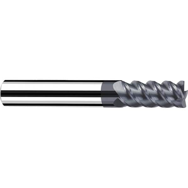 Fraisa - 16mm Diam 4 Flute Solid Carbide 0.5mm Corner Radius End Mill - Apex Tool & Supply