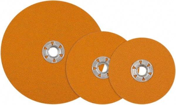 WALTER Surface Technologies - 7" Diam 5/8-11 Threaded Hole 36 Grit Fiber Disc - Aluminum Oxide, 8,600 Max RPM - Apex Tool & Supply