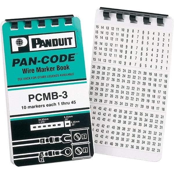 Panduit - Wire Marker Books & Pens Wire Marker Type: Book Ink Color: Black - Apex Tool & Supply