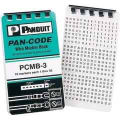 Panduit - Wire Marker Books & Pens Wire Marker Type: Book Ink Color: Black - Apex Tool & Supply