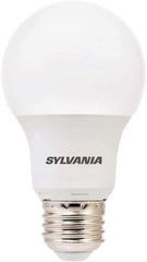 SYLVANIA - 8 Watt LED Residential/Office Medium Screw Lamp - 2,700°K Color Temp, 800 Lumens, Shatter Resistant, A19, 11,000 hr Avg Life - Apex Tool & Supply