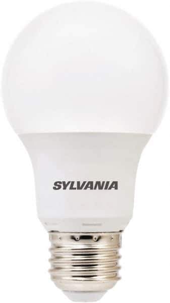 SYLVANIA - 6 Watt LED Residential/Office Medium Screw Lamp - 2,700°K Color Temp, 450 Lumens, Shatter Resistant, A19, 11,000 hr Avg Life - Apex Tool & Supply