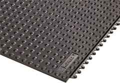 Notrax - 3' Long x 3' Wide x 5/8" Thick, Anti-Fatigue Modular Matting Tiles - 4 Interlocking Sides, Black, For Dry Areas, Series 460 - Apex Tool & Supply