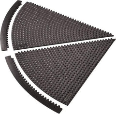Notrax - 3' Long x 28" Wide x 5/8" Thick, Anti-Fatigue Modular Matting Tiles - 4 Interlocking Sides, Black, For Dry Areas, Series 435 - Apex Tool & Supply