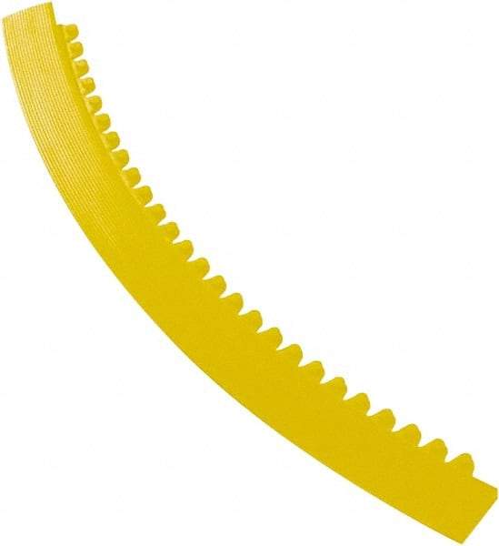 Notrax - 3' Long x 2" Wide x 5/8" Thick, Anti-Fatigue Modular Matting Tiles - Female, 4 Interlocking Sides, Yellow, For Dry Areas, Series 481 - Apex Tool & Supply
