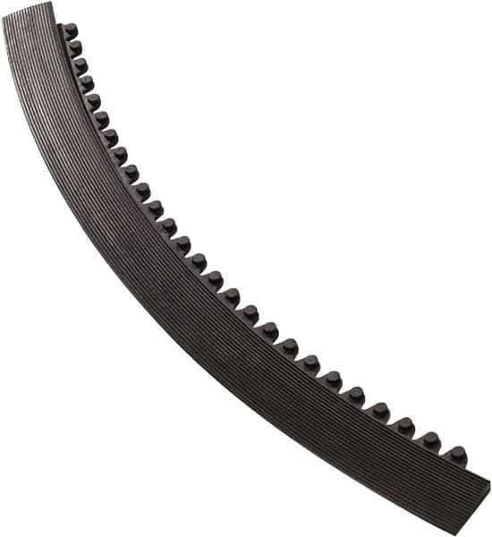Notrax - 3' Long x 2" Wide x 5/8" Thick, Anti-Fatigue Modular Matting Tiles - Male, 4 Interlocking Sides, Black, For Dry Areas, Series 481 - Apex Tool & Supply