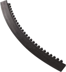 Notrax - 3' Long x 2" Wide x 5/8" Thick, Anti-Fatigue Modular Matting Tiles - Male, 4 Interlocking Sides, Black, For Dry Areas, Series 481 - Apex Tool & Supply