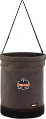 Ergodyne - 1 Pocket Gray Canvas Tool Bucket - 12-1/2" Wide x 12-1/2" Deep x 17" High - Apex Tool & Supply