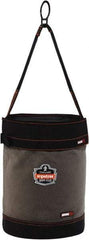 Ergodyne - 1 Pocket Gray & Black Canvas Tool Bucket - 12-1/2" Wide x 12-1/2" Deep x 17" High - Apex Tool & Supply