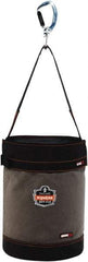 Ergodyne - 1 Pocket Gray & Black Canvas Tool Bucket - 12-1/2" Wide x 12-1/2" Deep x 17" High - Apex Tool & Supply