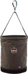Ergodyne - 1 Pocket Gray Canvas Tool Bucket - 16" Wide x 16" Deep x 20" High - Apex Tool & Supply
