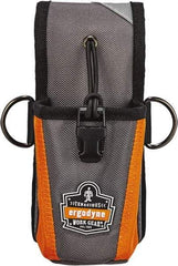 Ergodyne - Radio Holster with 1 Pocket - Ballistic Polyester, Gray - Apex Tool & Supply