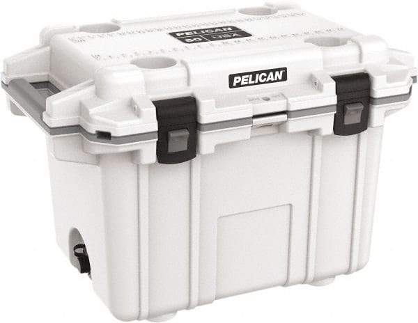 Pelican Products, Inc. - 50 Qt Cooler - Polypropylene, White/Gray - Apex Tool & Supply