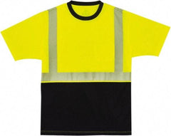 Ergodyne - Size M, Lime/Black, High Visibility, Short Sleeve T-Pocket, - 36 to 38" Chest, 1 Pocket, Polyester - Apex Tool & Supply