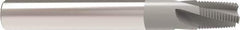 Allied Machine and Engineering - 3/4-14 NPT, 0.62" Cutting Diam, 4 Flute, Solid Carbide Helical Flute Thread Mill - Internal/External Thread, 1" LOC, 4" OAL, 5/8" Shank Diam - Apex Tool & Supply