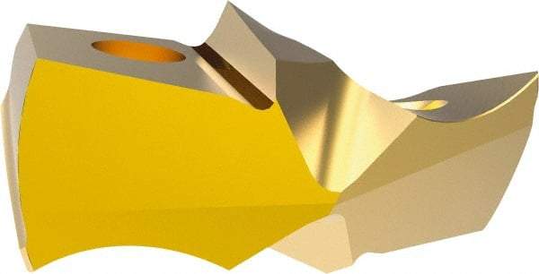 Allied Machine and Engineering - 12.7mm Diam, Seat Code 12, 140° Included Angle Spade Drill Insert - TiN Coated, Carbide, Series GEN3SYS XT Pro - Apex Tool & Supply
