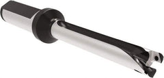 Allied Machine and Engineering - Series 11, 11 to 11.99mm Diam, 5/8" Diam Straight Shank with Flange, Straight Flute Spade Drill - 3-19/64" Max Depth, 6.331" OAL, Standard Length, Through Coolant - Apex Tool & Supply